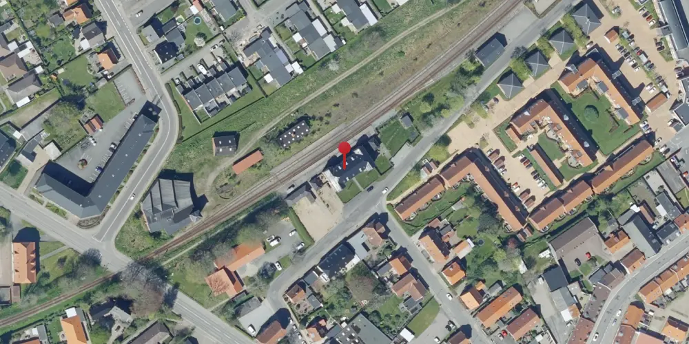 Historisk kort over Varde Vest Station