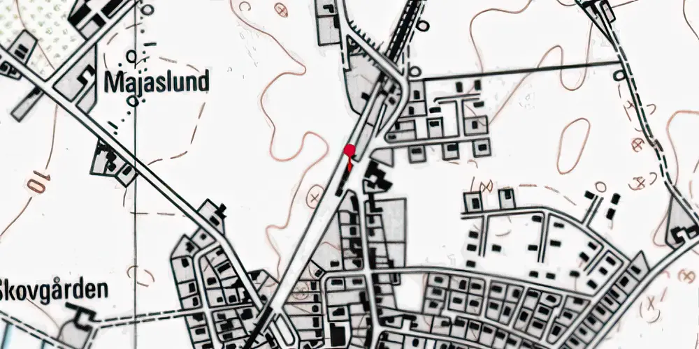 Historisk kort over Regstrup Trinbræt