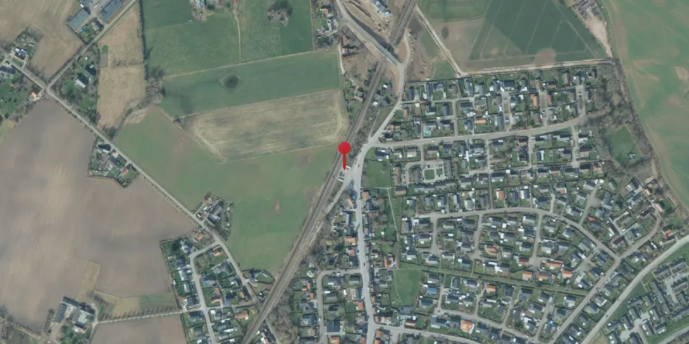 Historisk kort over Regstrup Trinbræt