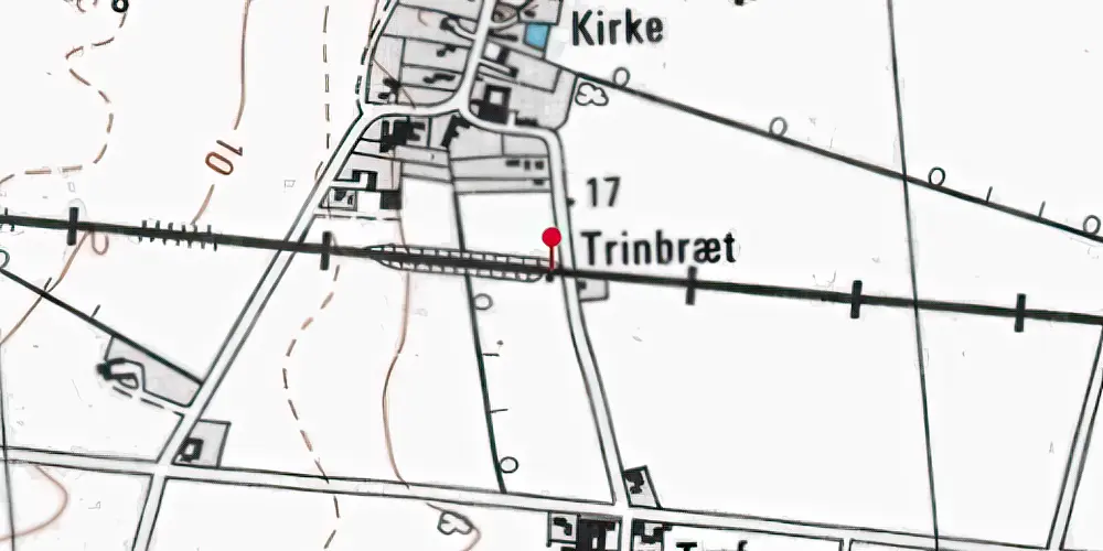 Historisk kort over Varpelev Trinbræt