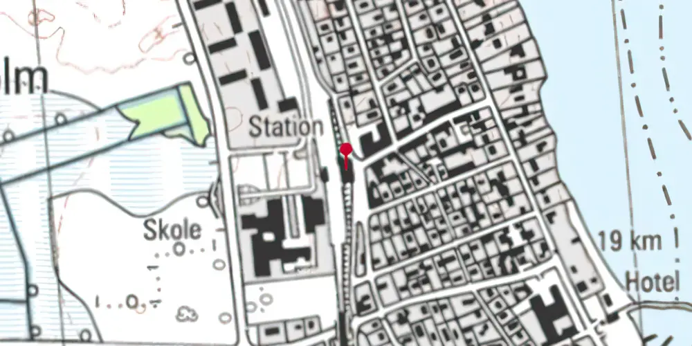 Historisk kort over Vedbæk Station Historisk kort over Vedbæk Station