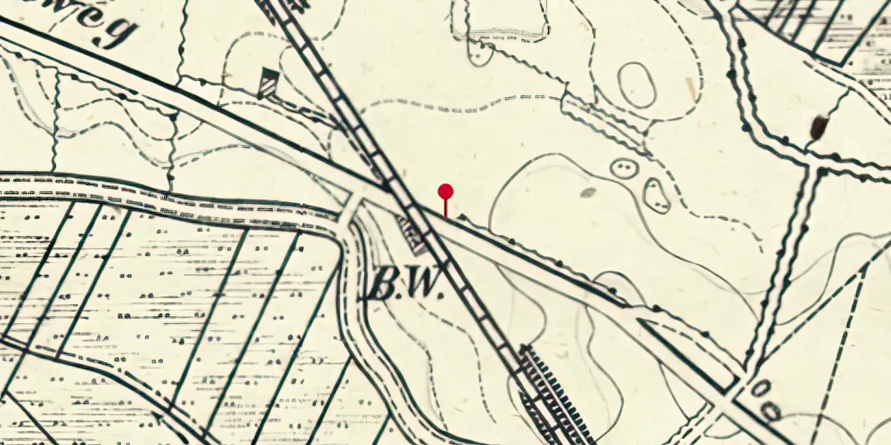 Historisk kort over Vejbæk Teknisk Station Historisk kort over Vejbæk Teknisk Station