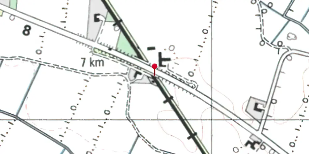 Historisk kort over Vejbæk Teknisk Station Historisk kort over Vejbæk Teknisk Station