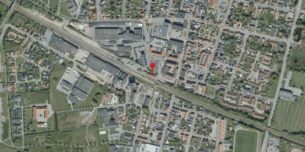 Historisk kort over Vejen Station