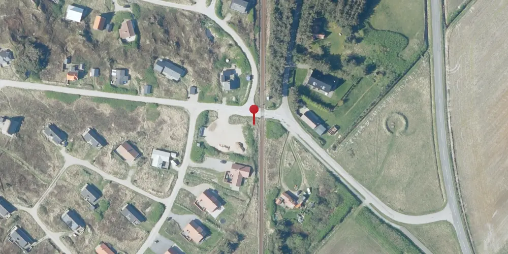 Historisk kort over Vejlby Nord Trinbræt