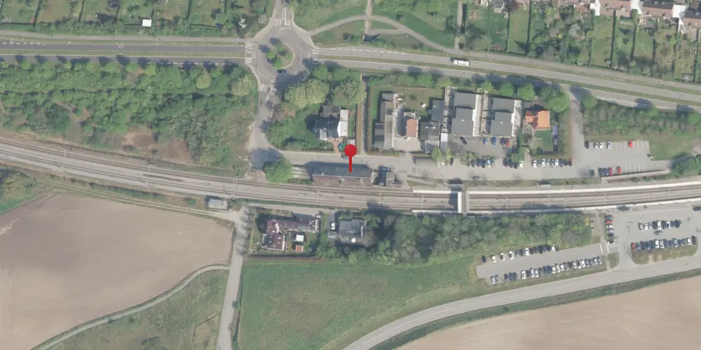 Historisk kort over Veksø Station