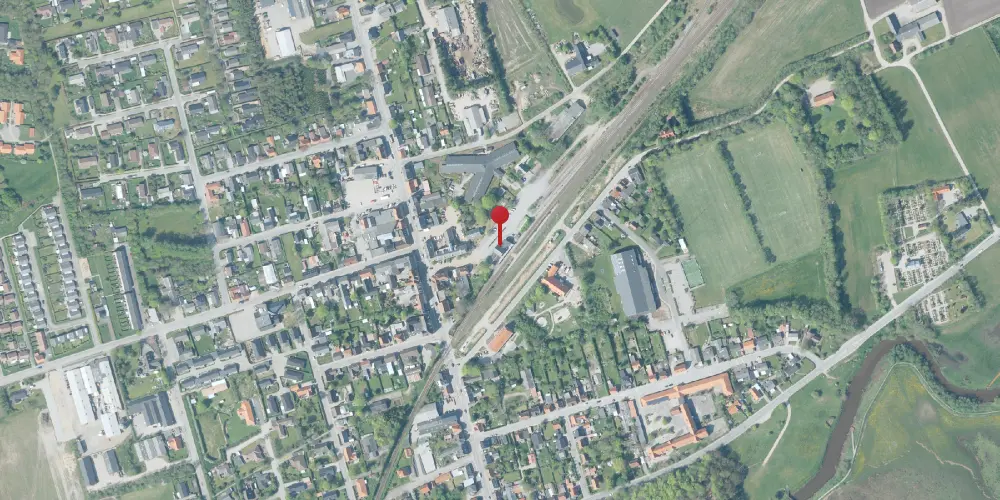 Historisk kort over Vemb Station