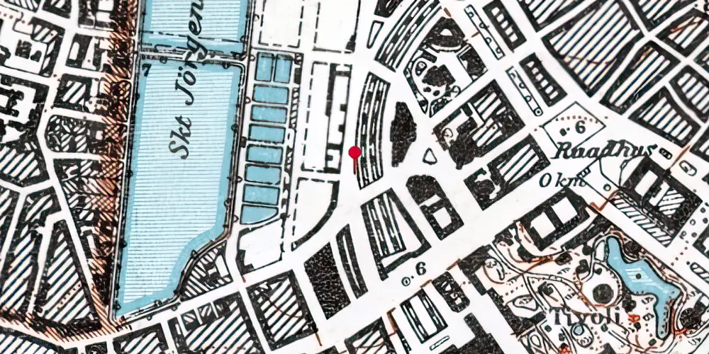 Historisk kort over Vesterport Station