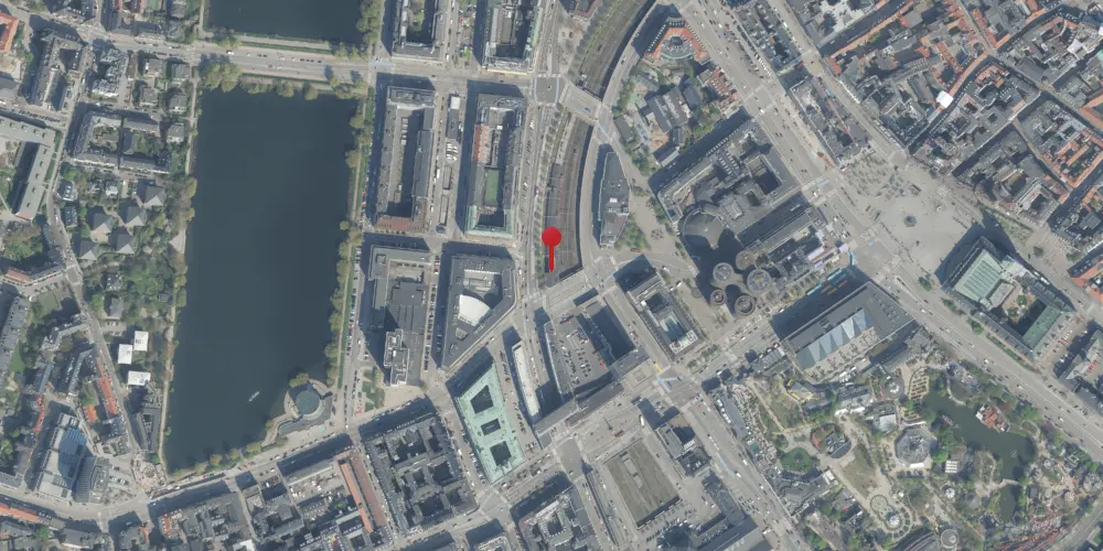 Historisk kort over Vesterport Station