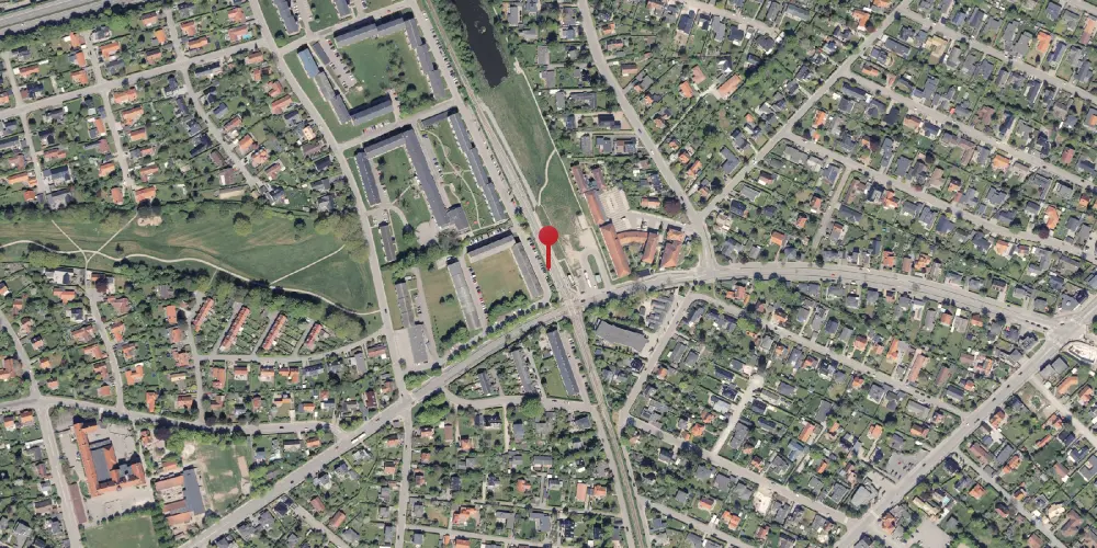 Historisk kort over Vestre Strandallé Trinbræt [1979-2016]