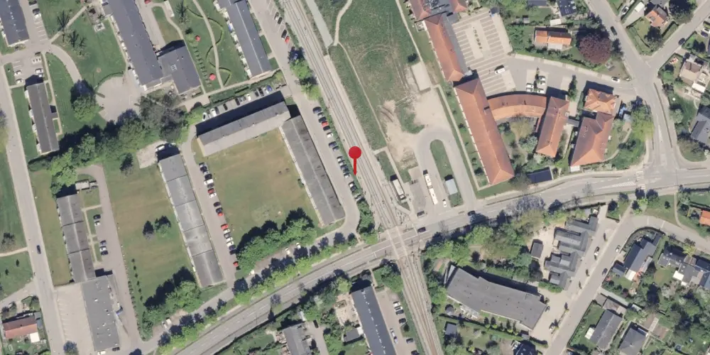 Historisk kort over Vestre Strandallé Trinbræt [1979-2016]