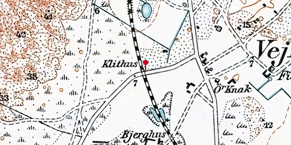 Historisk kort over Victoria Street Trinbræt