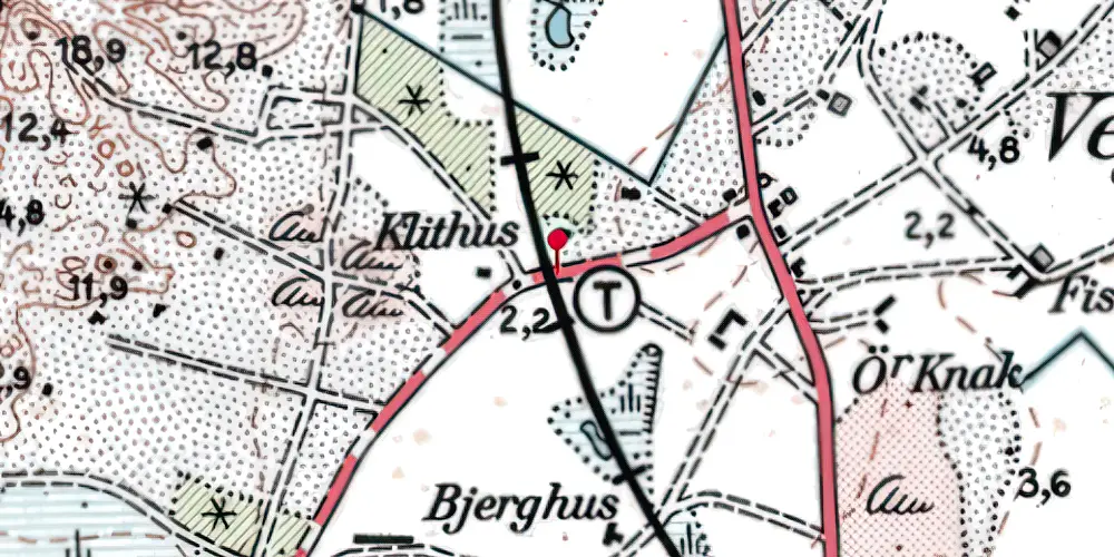 Historisk kort over Victoria Street Trinbræt