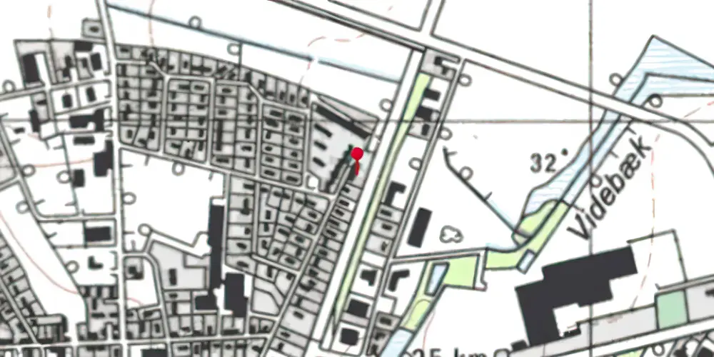 Historisk kort over Videbæk Station Historisk kort over Videbæk Station