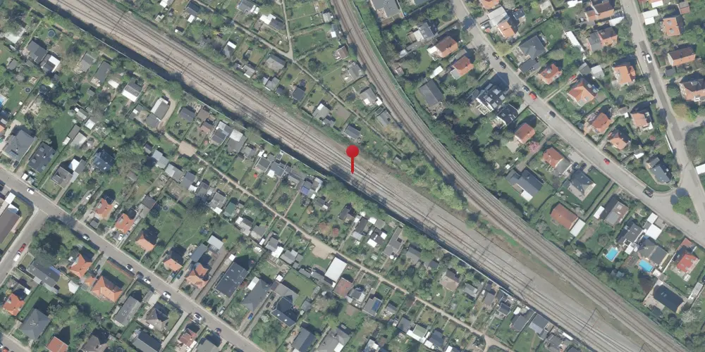 Historisk kort over Vigerslev (Nord Vest) Teknisk Station