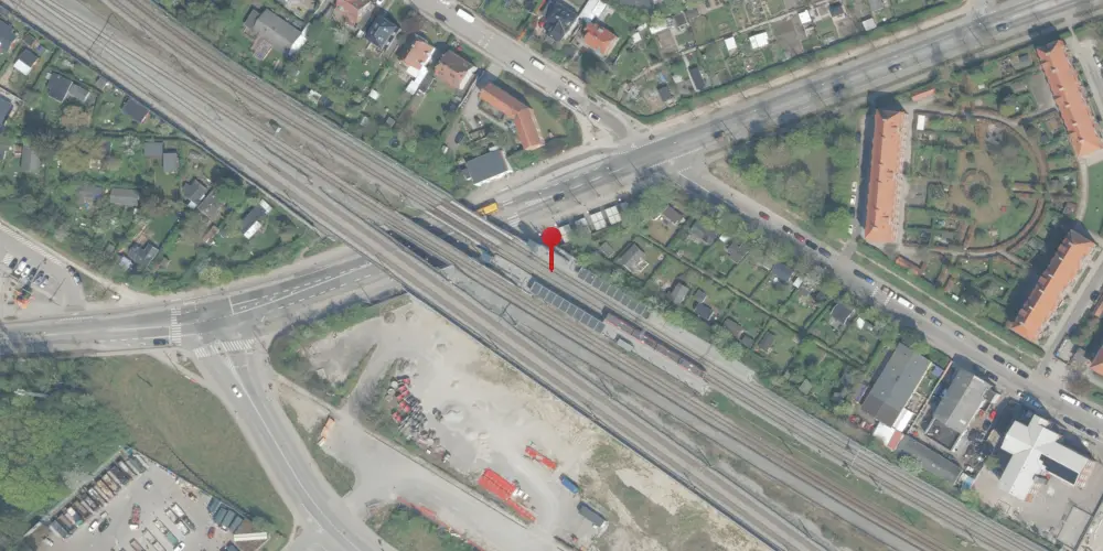 Historisk kort over Vigerslev Allé S-togstrinbræt