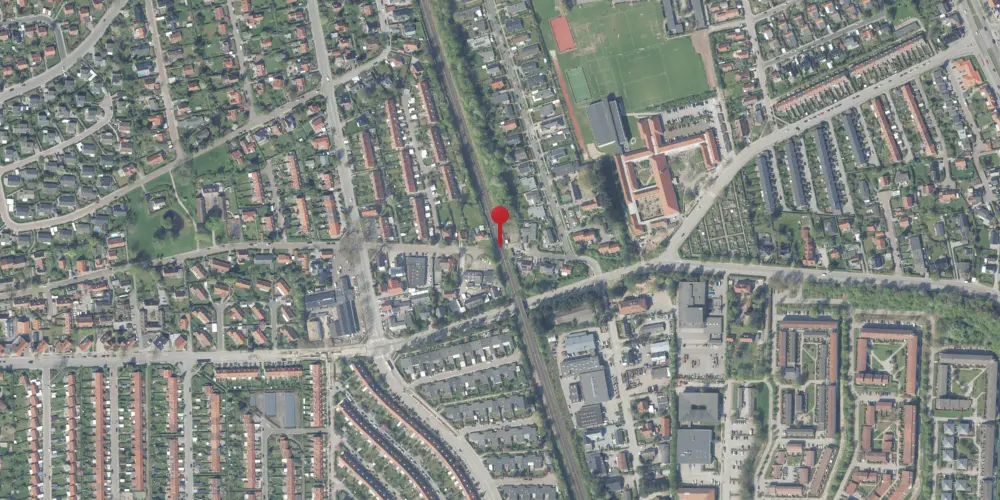 Historisk kort over Virum Trinbræt [1928-1929]