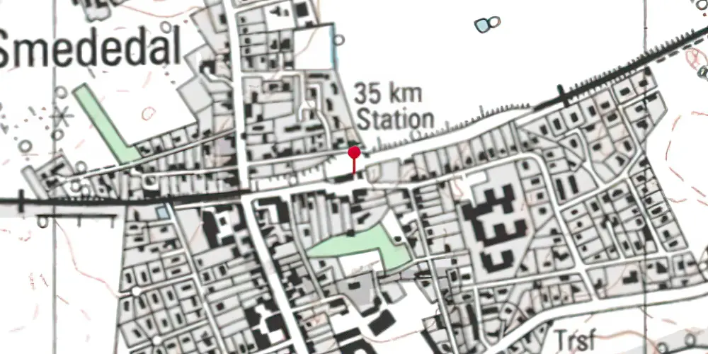 Historisk kort over Mørkøv Station Historisk kort over Mørkøv Station