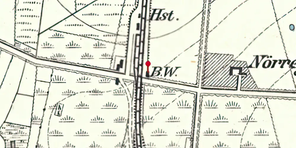 Historisk kort over Visby Station [1887-1964]