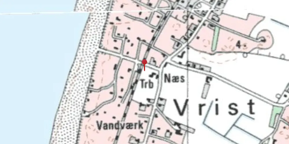 Historisk kort over Vrist Trinbræt