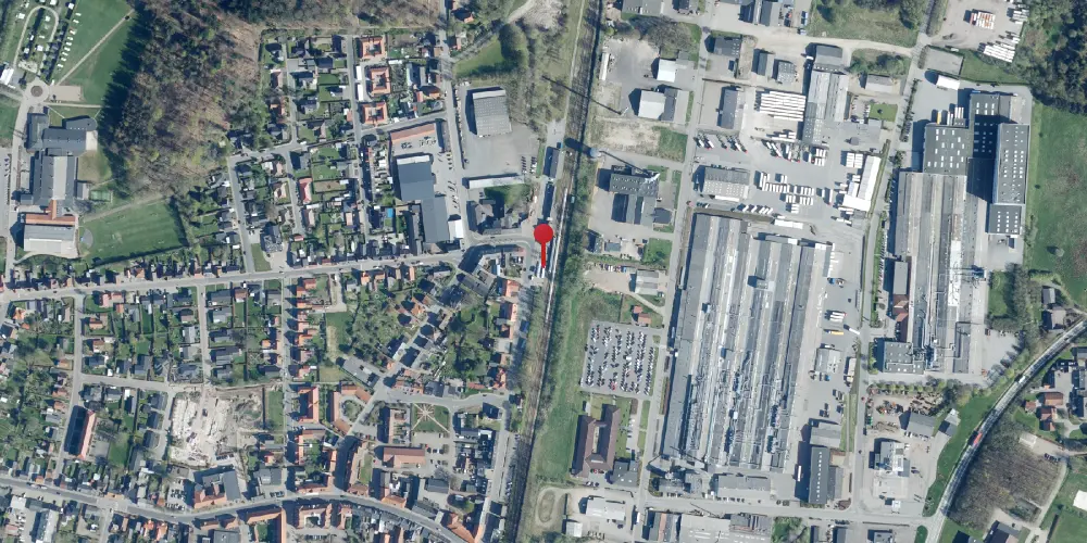 Historisk kort over Ølgod Trinbræt