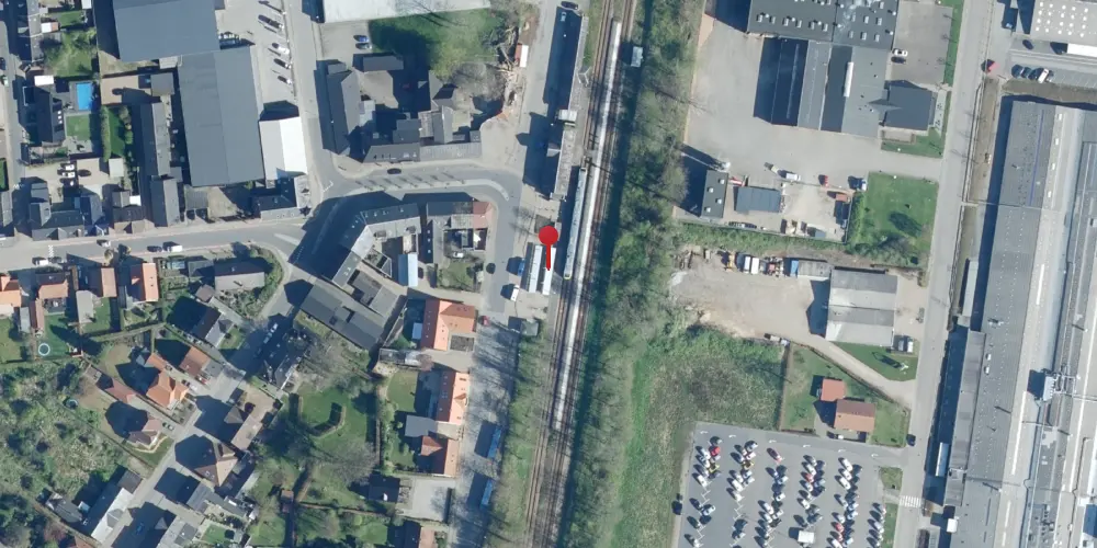 Historisk kort over Ølgod Trinbræt