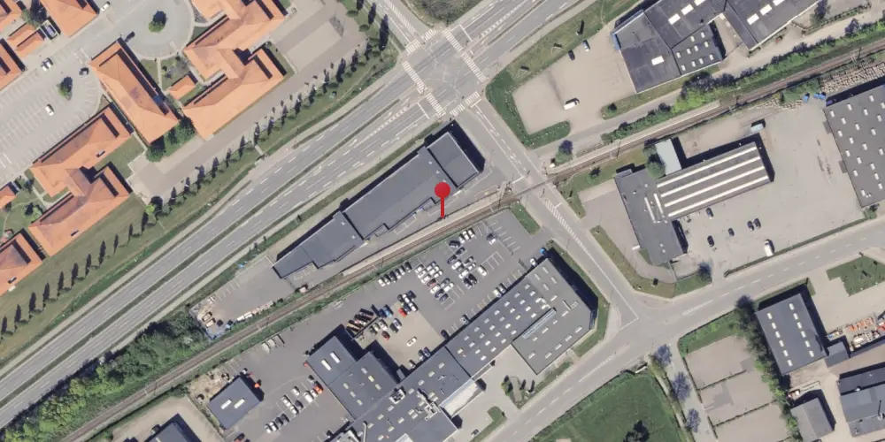 Historisk kort over Øllegårdsvej Trinbræt [1972-2016]