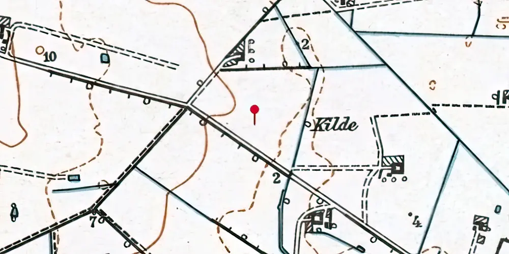 Historisk kort over Ølsemagle Teknisk Station