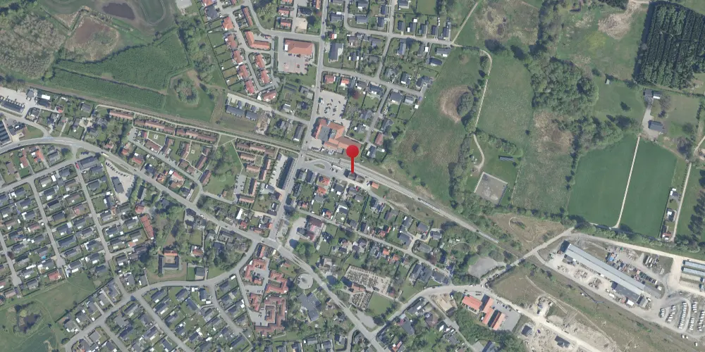 Historisk kort over Ølsted Station