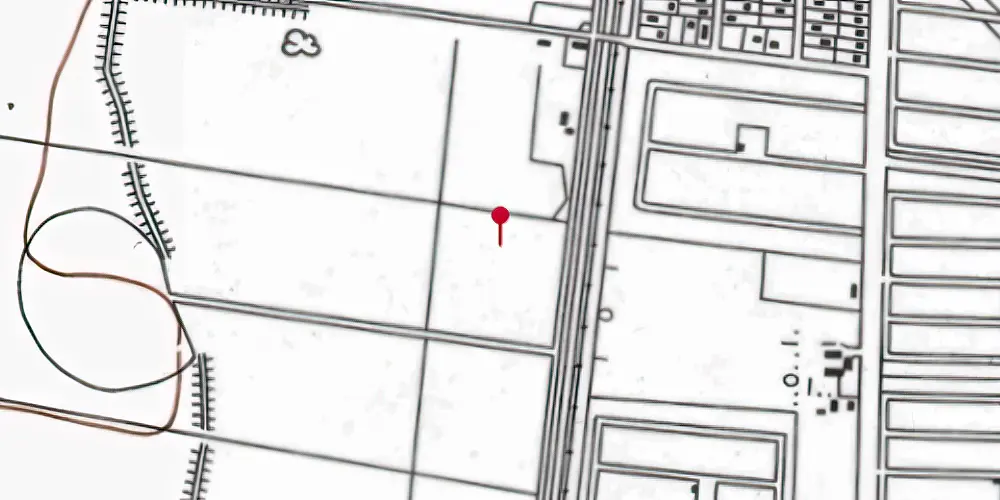 Historisk kort over Ørestad Trinbræt