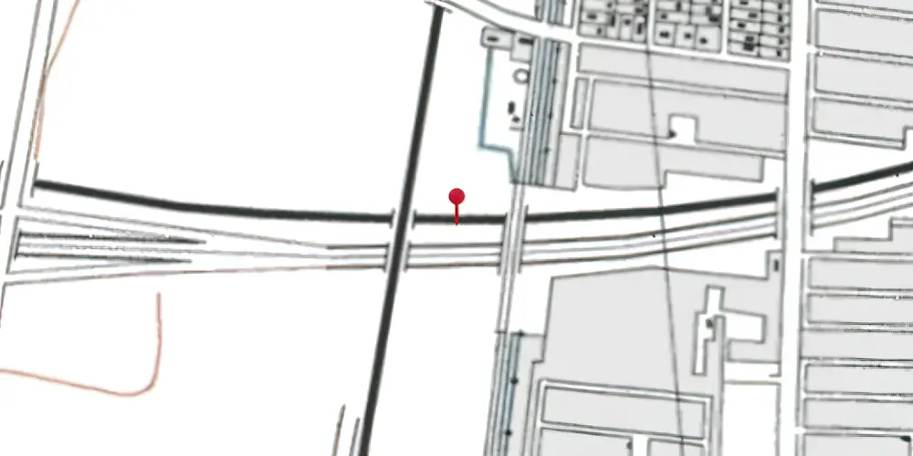 Historisk kort over Ørestad Trinbræt