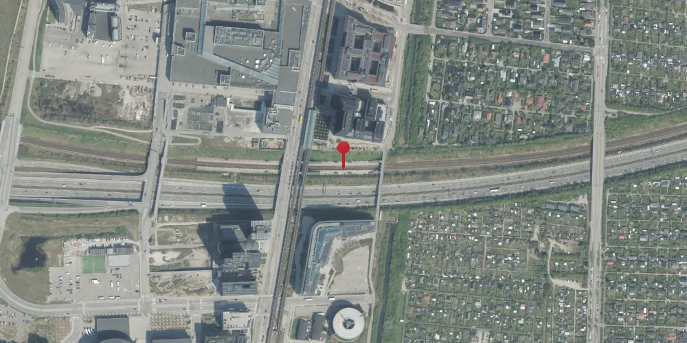 Historisk kort over Ørestad Trinbræt