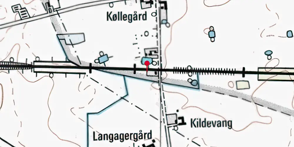 Historisk kort over Tornved Trinbræt Historisk kort over Tornved Trinbræt