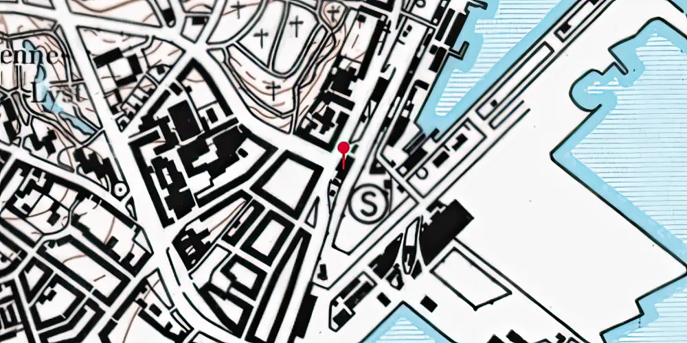Historisk kort over Østbanetorvet Station [1983-2016]