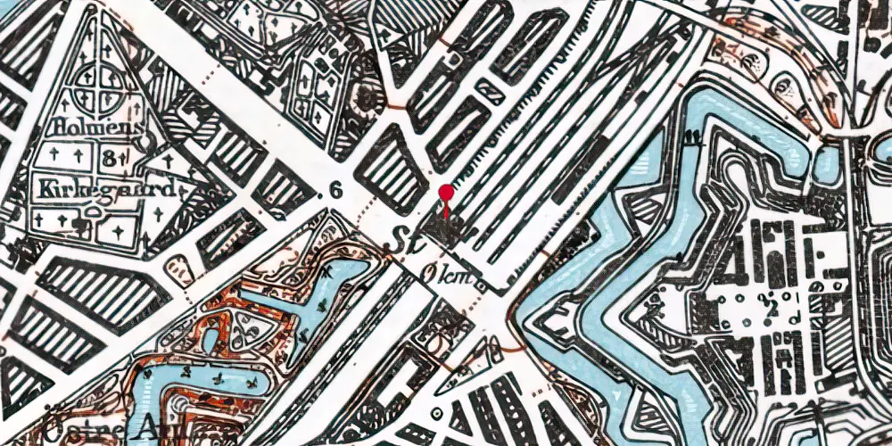 Historisk kort over Østerport Station