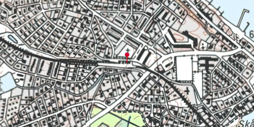 Historisk kort over Ålsgårde Station