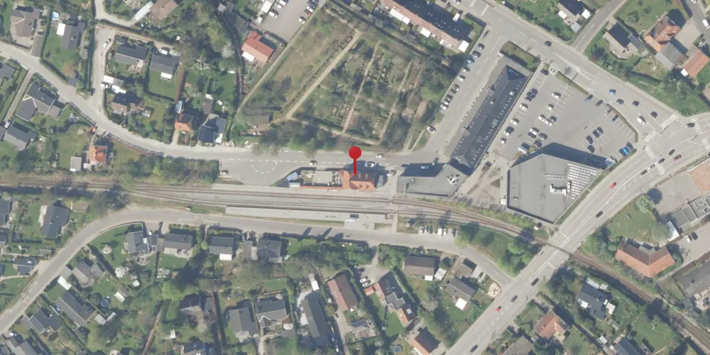 Historisk kort over Ålsgårde Station