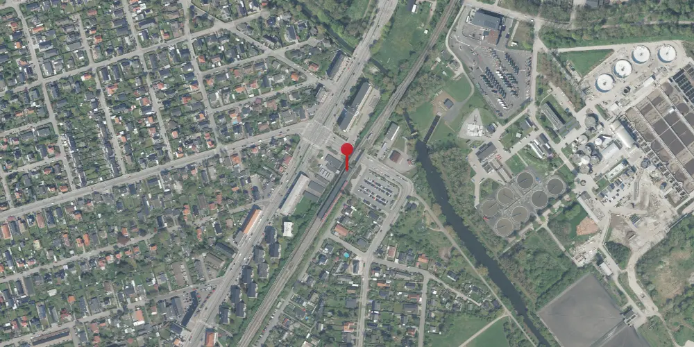 Historisk kort over Åmarken S-togstrinbræt