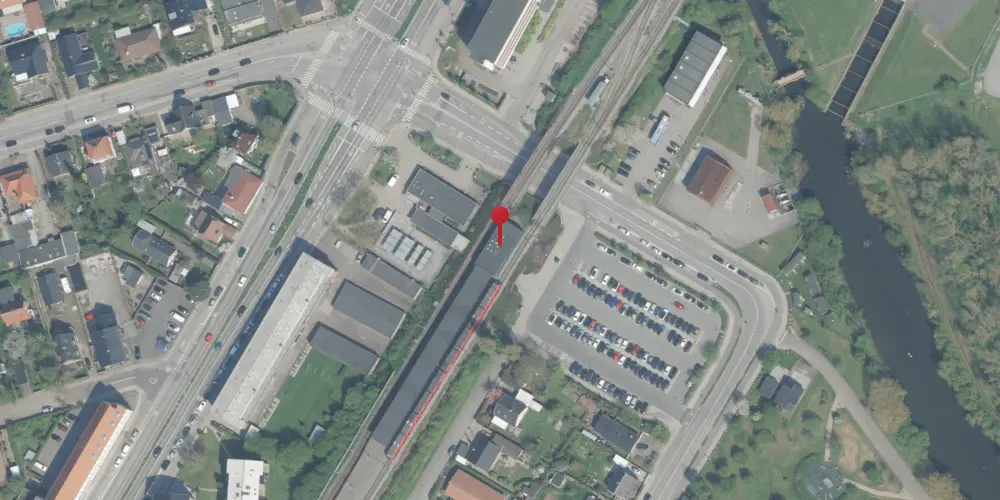 Historisk kort over Åmarken S-togstrinbræt