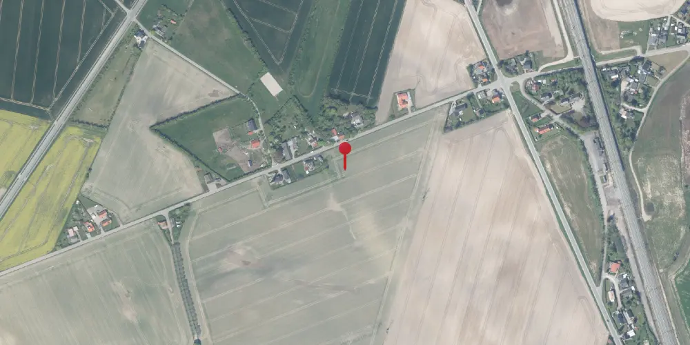 Historisk kort over Nyskole Trinbræt med Sidespor