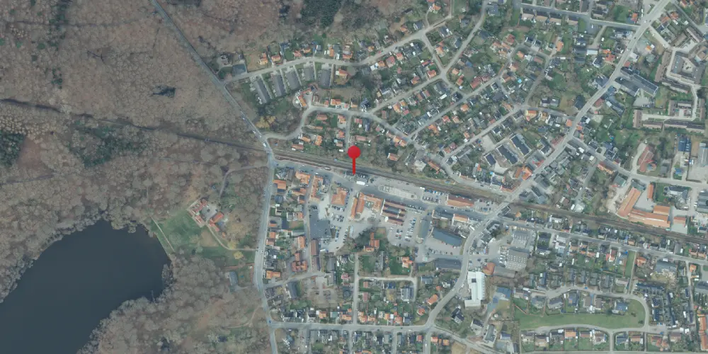 Historisk kort over Jyderup Station