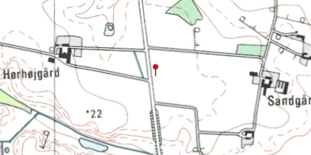 Historisk kort over Liver Å Trinbræt Historisk kort over Liver Å Trinbræt