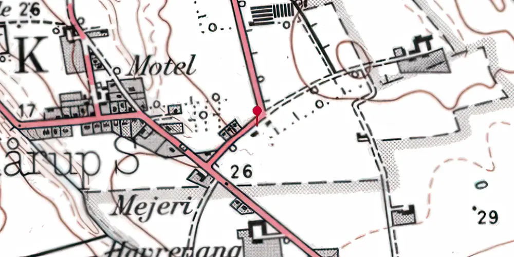 Historisk kort over Lønstrup Station