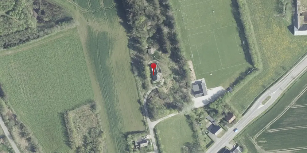 Historisk kort over Gjølstrup Station