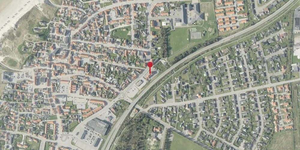 Historisk kort over Løkken Station Historisk kort over Løkken Station