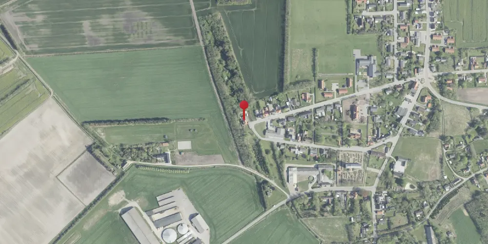 Historisk kort over Vrensted Station