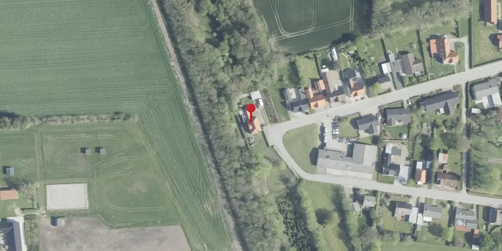 Historisk kort over Vrensted Station