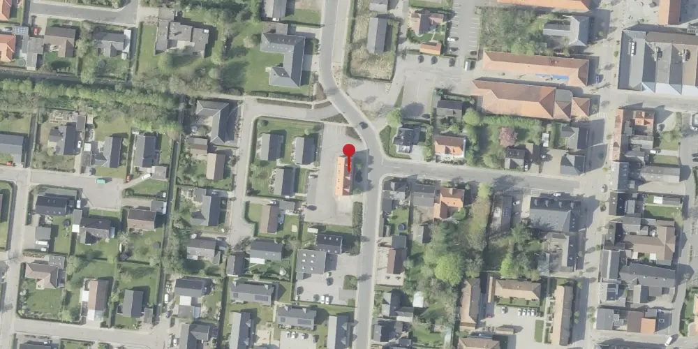 Historisk kort over Pandrup Station