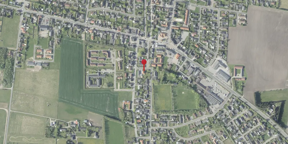 Historisk kort over Kaas Station