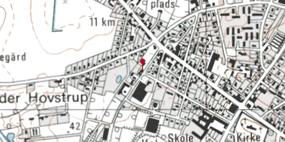 Historisk kort over Taars Station Historisk kort over Taars Station